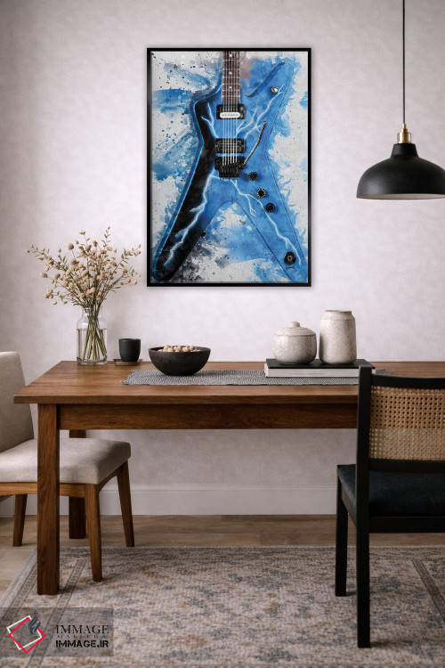تابلو دکوراتیو گیتار برقی دایم بگ دارل II اثر پاپ کالت پوسترز - D4B
