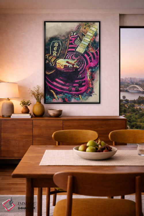 تابلو دکوراتیو گیتار برقی زاک وایلد اثر پاپ کالت پوسترز - D6B