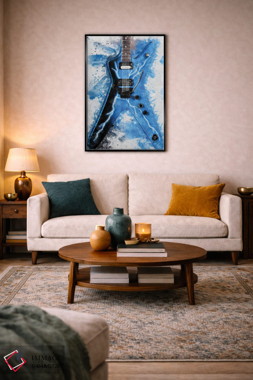 تابلو دکوراتیو گیتار برقی دایم بگ دارل II اثر پاپ کالت پوسترز - D5B