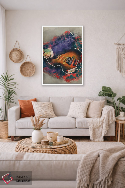 تابلو دکوراتیو گیتار بیس پل مک کارتنی اثر پاپ کالت پوسترز - D2W