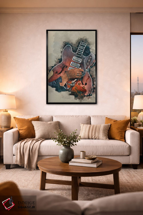 تابلو دکوراتیو گیتار دن آوره باک اثر پاپ کالت پوسترز - D2B