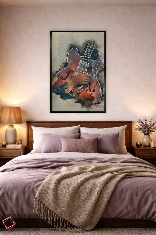 تابلو دکوراتیو گیتار دن آوره باک اثر پاپ کالت پوسترز - D4B