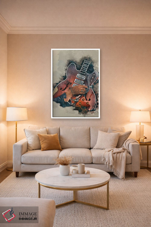 تابلو دکوراتیو گیتار دن آوره باک اثر پاپ کالت پوسترز - D3W