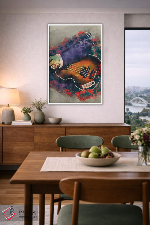 تابلو دکوراتیو گیتار بیس پل مک کارتنی اثر پاپ کالت پوسترز - D6W