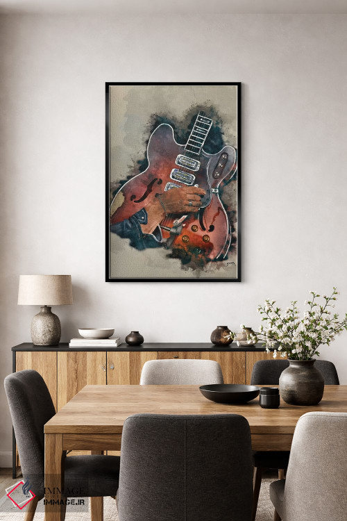 تابلو دکوراتیو گیتار دن آوره باک اثر پاپ کالت پوسترز - D5B