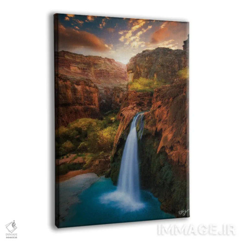 تابلو دکوراتیو طلوع خورشید در بهشت اثر پیتر کسکن - نمای پرسپکتیو محصول