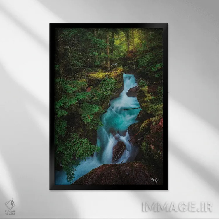 تابلو دکوراتیو دره اثر پیتر کسکن - نمای قابدار مشکی