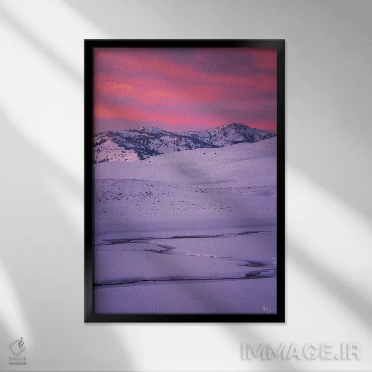 تابلو دکوراتیو دیدنی اثر پیتر کسکن - نمای قابدار مشکی