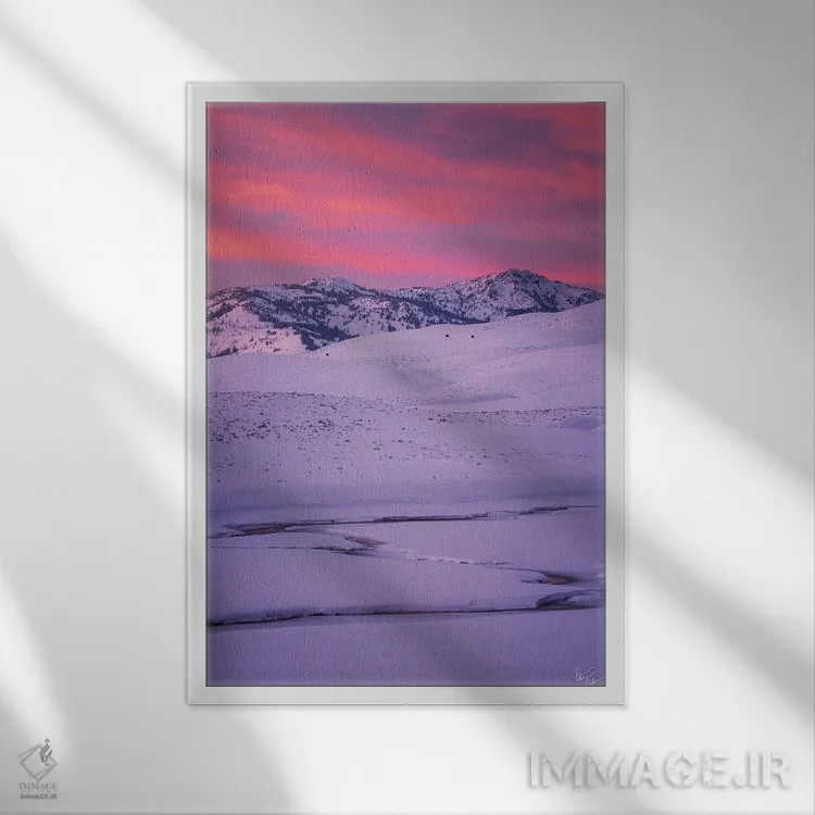 تابلو دکوراتیو دیدنی اثر پیتر کسکن - نمای قابدار سفید