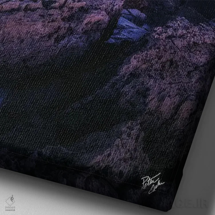 تابلو دکوراتیو آن لحظه جادویی اثر پیتر کسکن - نمای نزدیک بافت بوم