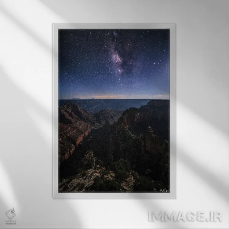 تابلو دکوراتیو زیبایی شب اثر پیتر کسکن - نمای قابدار سفید