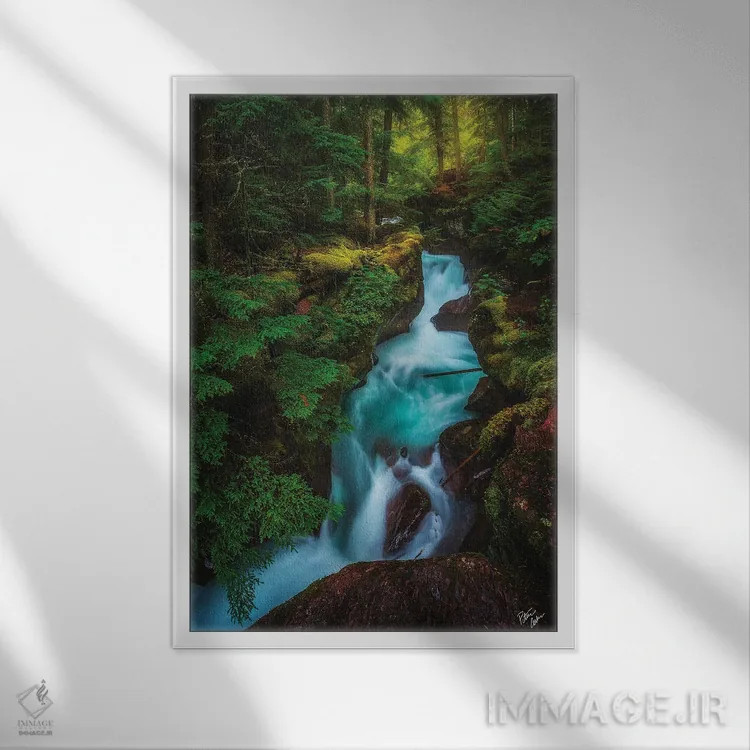 تابلو دکوراتیو دره اثر پیتر کسکن - نمای قابدار سفید