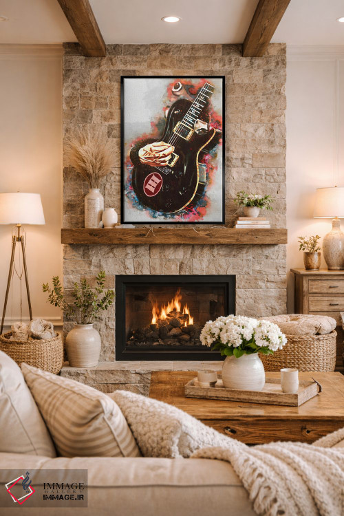 تابلو دکوراتیو گیتار برقی مارک ترمونتی اثر پاپ کالت پوسترز - D1B