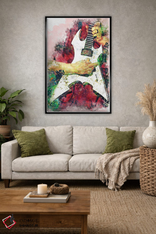 تابلو دکوراتیو گیتار برقی میک تامسون اثر پاپ کالت پوسترز - D2B