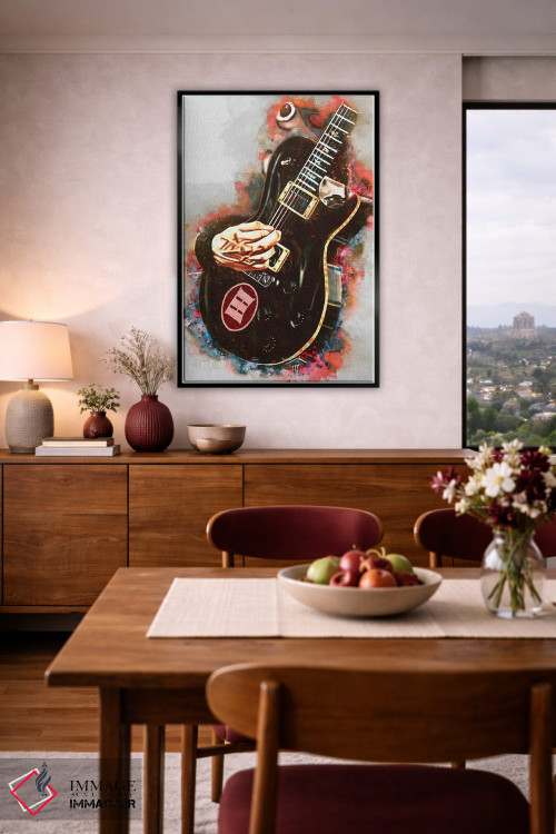 تابلو دکوراتیو گیتار برقی مارک ترمونتی اثر پاپ کالت پوسترز - D3B