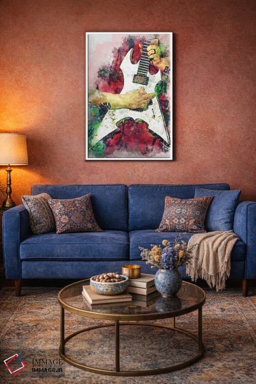 تابلو دکوراتیو گیتار برقی میک تامسون اثر پاپ کالت پوسترز - D4W
