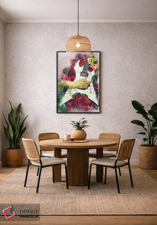 تابلو دکوراتیو گیتار برقی میک تامسون اثر پاپ کالت پوسترز - D5B