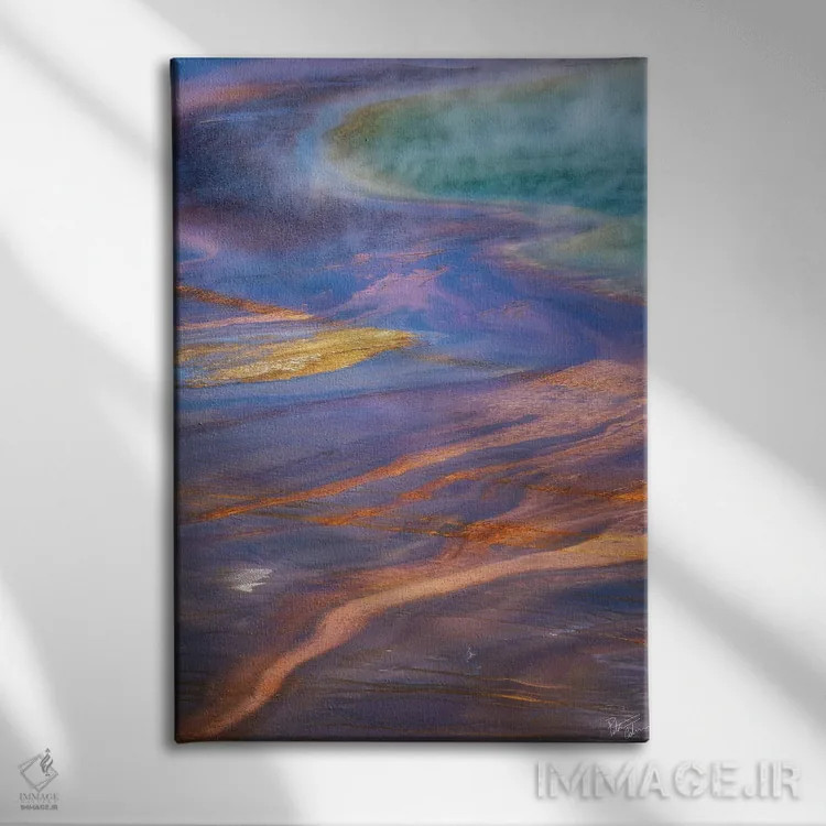 تابلو دکوراتیو مسیر حرارتی اثر پیتر کسکن - نمای روبهرو روی دیوار