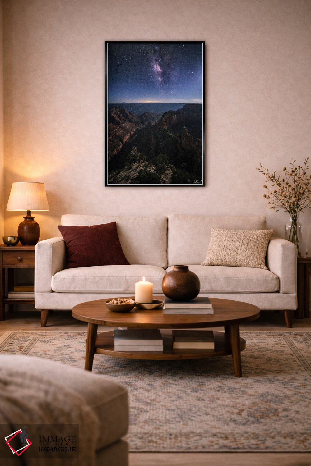 تابلو دکوراتیو زیبایی شب اثر پیتر کسکن - D4B