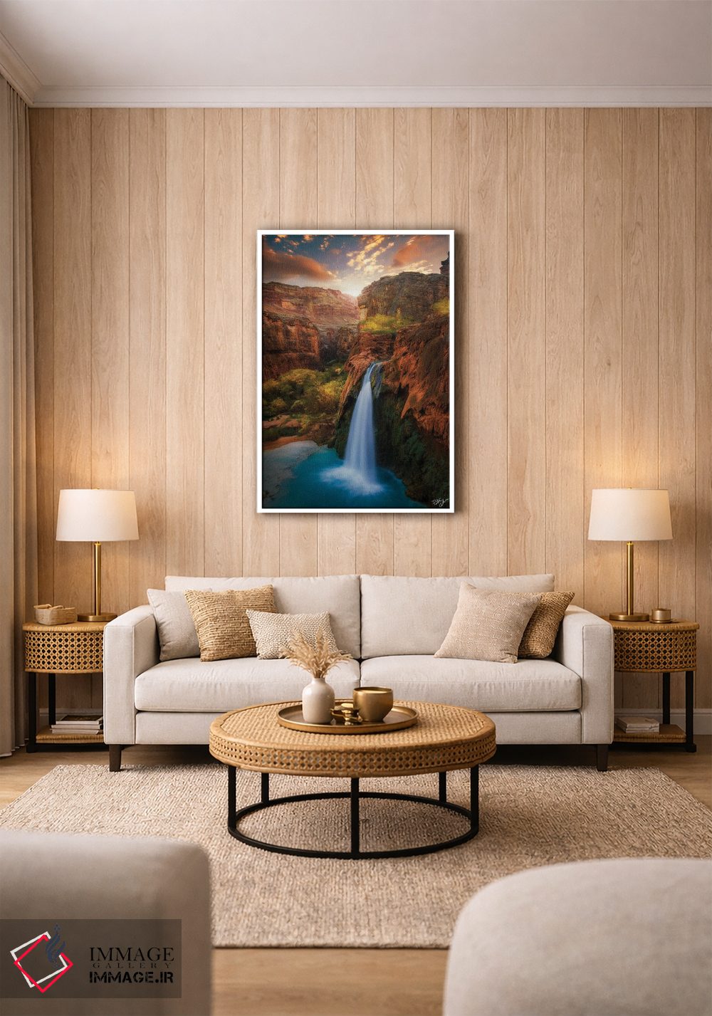 تابلو دکوراتیو طلوع خورشید در بهشت اثر پیتر کسکن - D1W