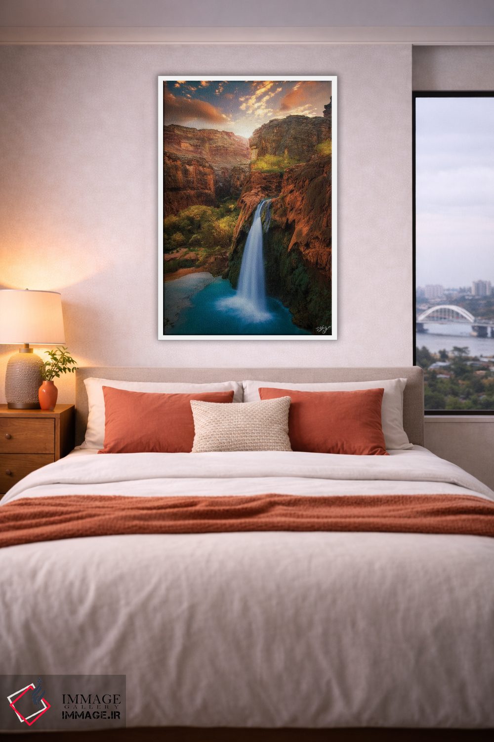 تابلو دکوراتیو طلوع خورشید در بهشت اثر پیتر کسکن - D3W