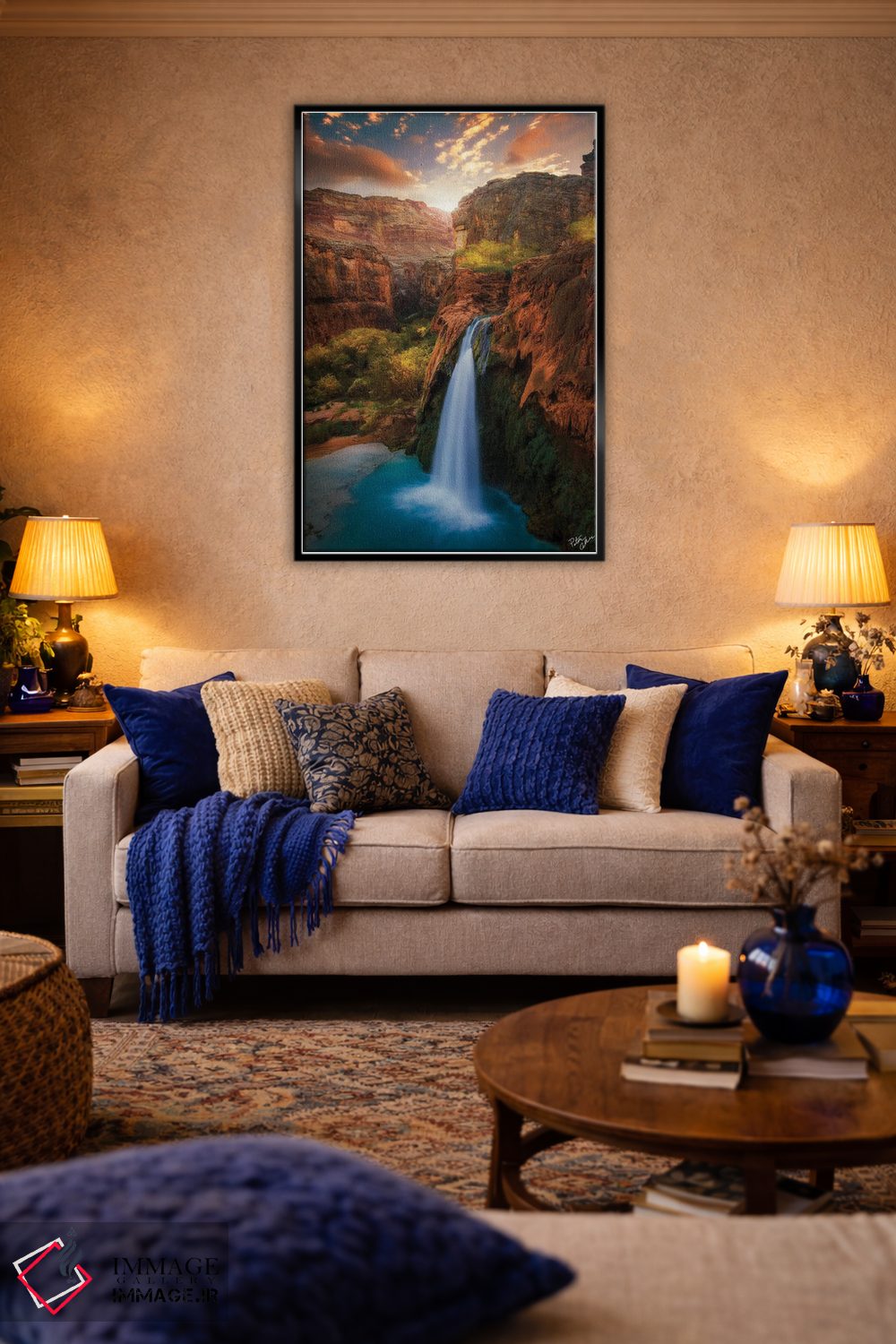 تابلو دکوراتیو طلوع خورشید در بهشت اثر پیتر کسکن - D5B