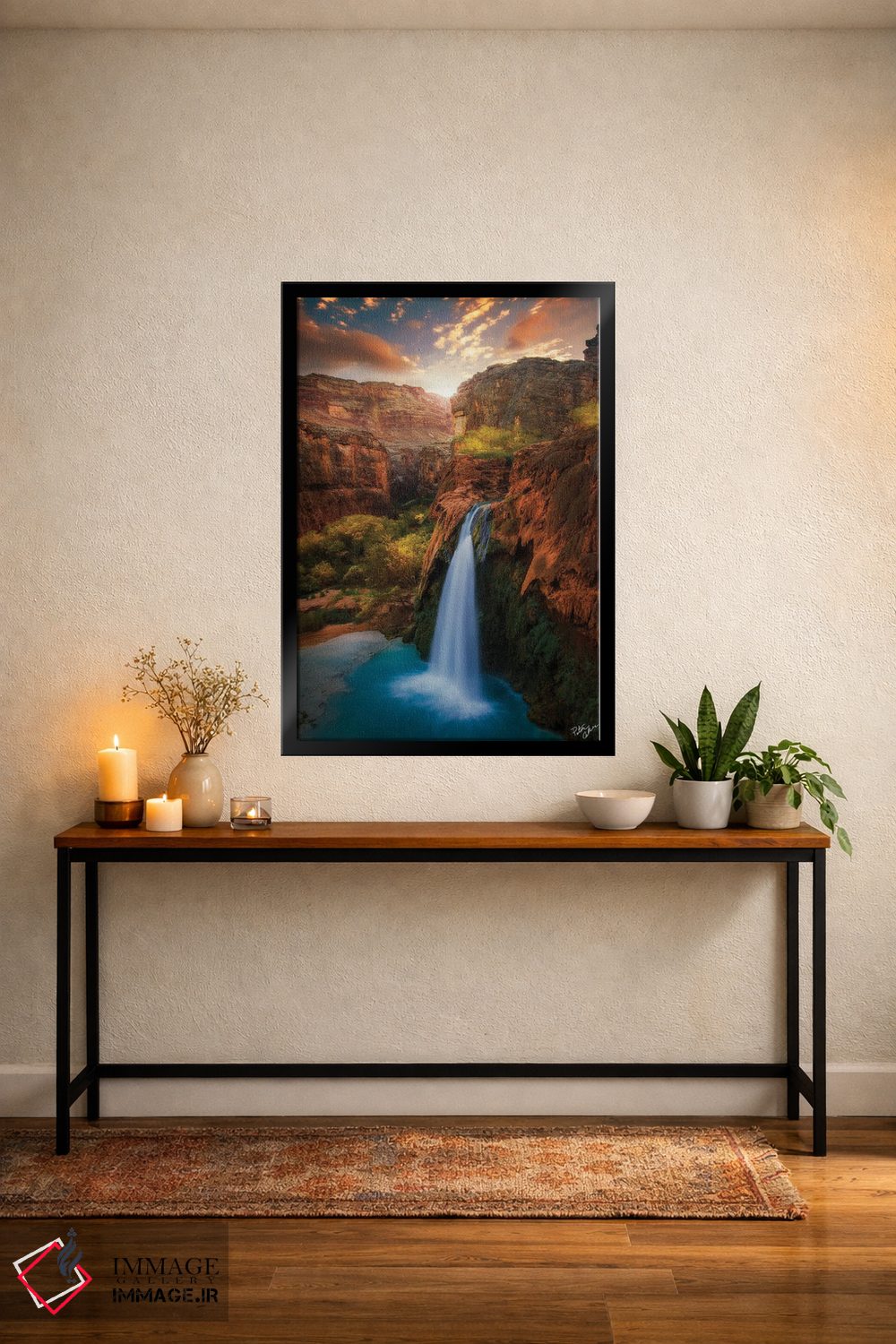 تابلو دکوراتیو طلوع خورشید در بهشت اثر پیتر کسکن - D6B