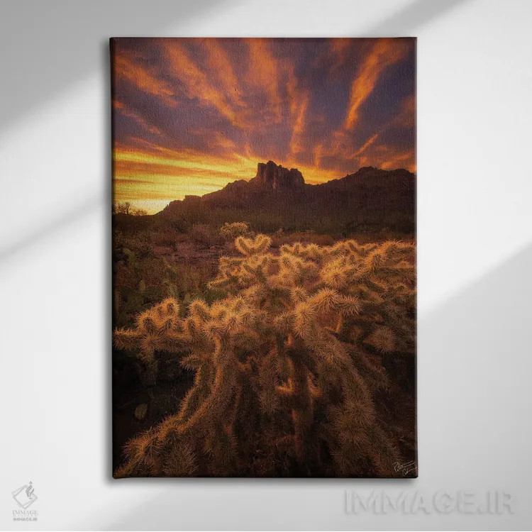 تابلو دکوراتیو ریشه ها اثر پیتر کسکن - نمای روبهرو روی دیوار