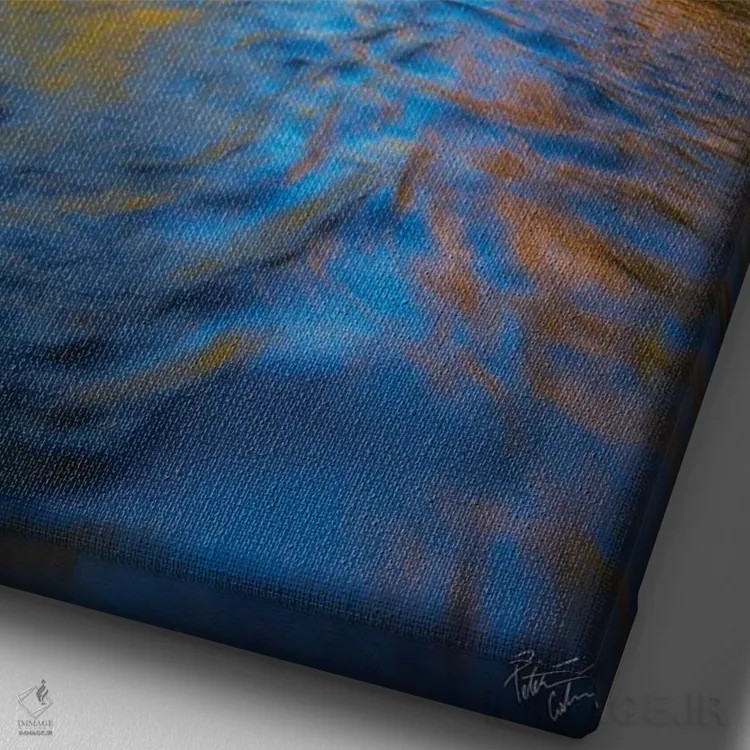 تابلو دکوراتیو پاییز تنبل اثر پیتر کسکن - نمای نزدیک بافت بوم