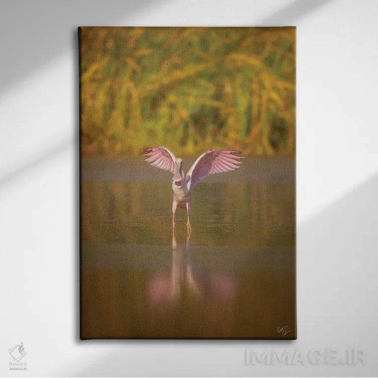 تابلو دکوراتیو به سمت قاشق زنی اثر پیتر کسکن - نمای روبهرو روی دیوار