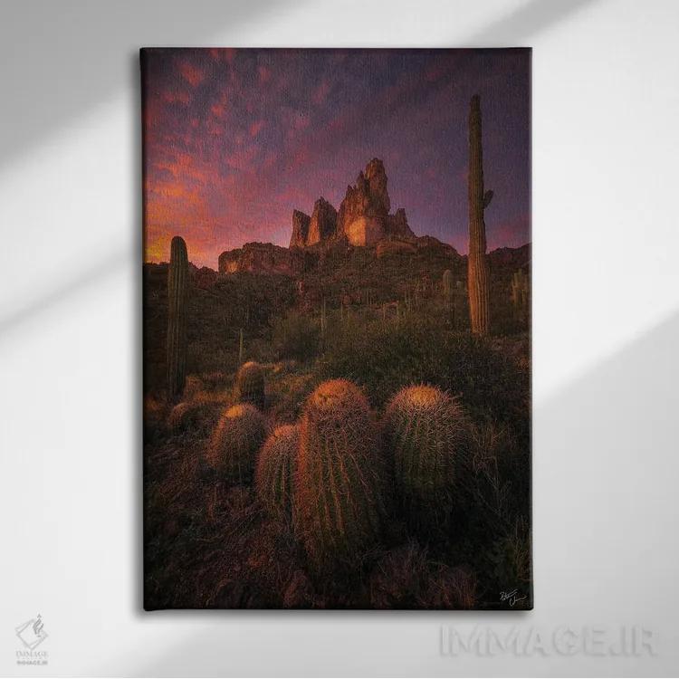 تابلو دکوراتیو گردهمایی خانواده اثر پیتر کسکن - نمای روبهرو روی دیوار