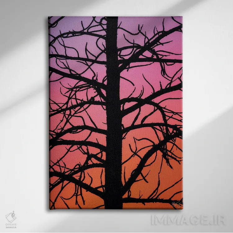 تابلو دکوراتیو داستان سایه اثر پیتر کسکن - نمای روبهرو روی دیوار