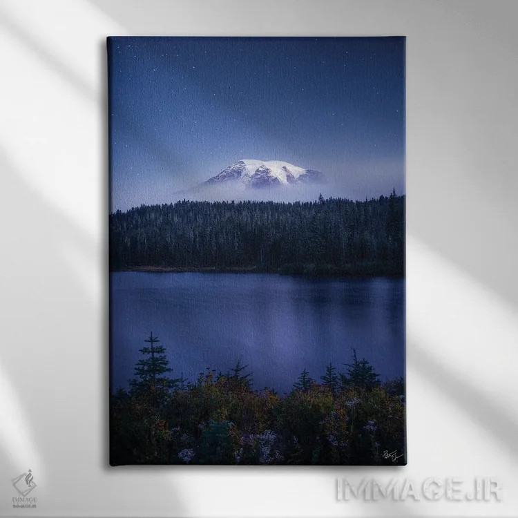 تابلو دکوراتیو درخشش اثر پیتر کسکن - نمای روبهرو روی دیوار