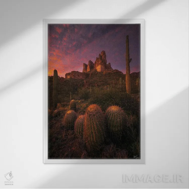 تابلو دکوراتیو گردهمایی خانواده اثر پیتر کسکن - نمای قابدار سفید