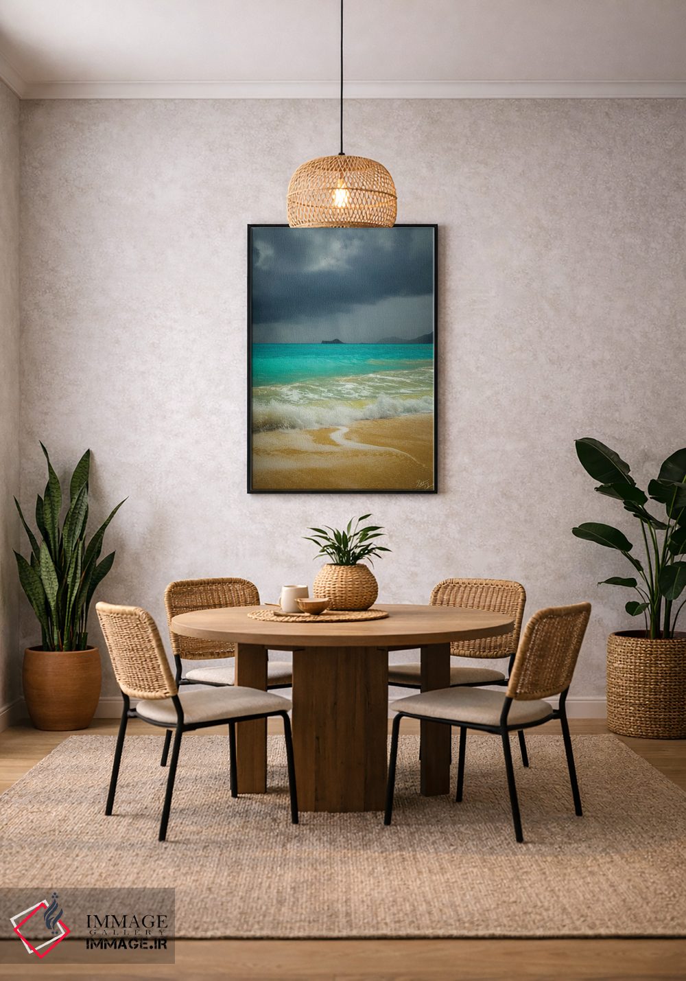 تابلو دکوراتیو طوفان دمنده اثر پیتر کسکن - D3B