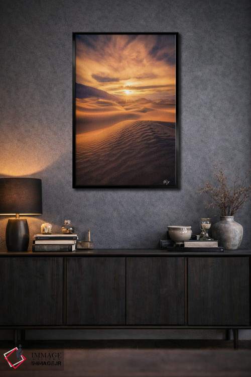 تابلو دکوراتیو چشم طلایی اثر پیتر کسکن - D2B