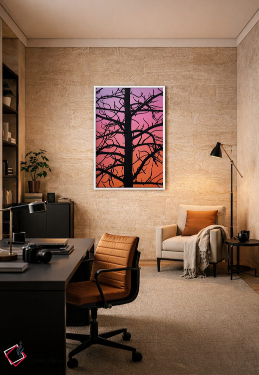 تابلو دکوراتیو داستان سایه اثر پیتر کسکن - D6W