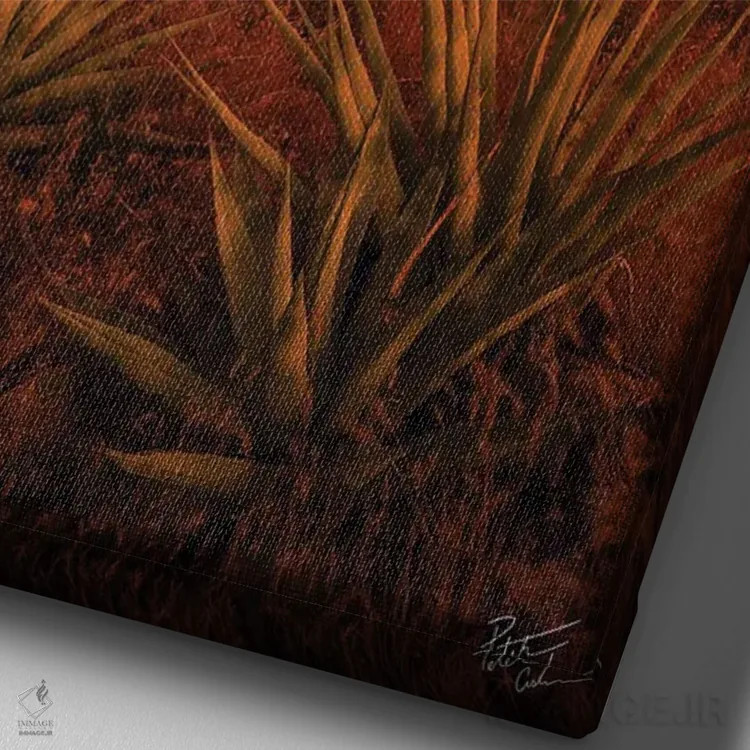 تابلو دکوراتیو صلح در هرج و مرج اثر پیتر کسکن - نمای نزدیک بافت بوم