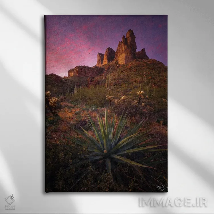 تابلو دکوراتیو سنجاق ها و سوزن ها اثر پیتر کسکن - نمای روبهرو روی دیوار