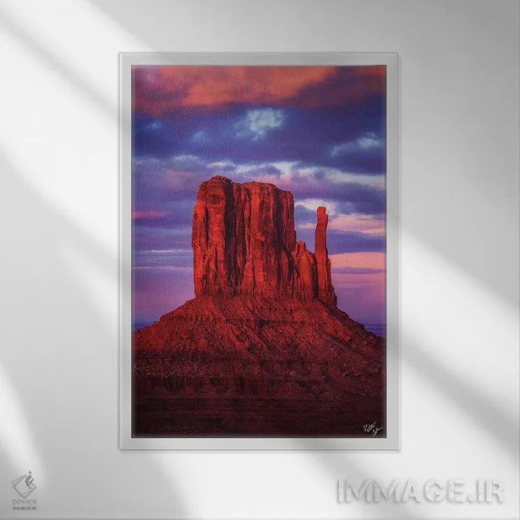 تابلو دکوراتیو دستکش اثر پیتر کسکن - نمای قابدار سفید