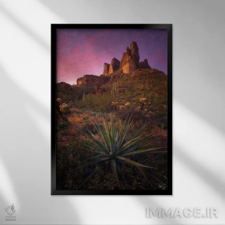 تابلو دکوراتیو سنجاق ها و سوزن ها اثر پیتر کسکن - نمای قابدار مشکی