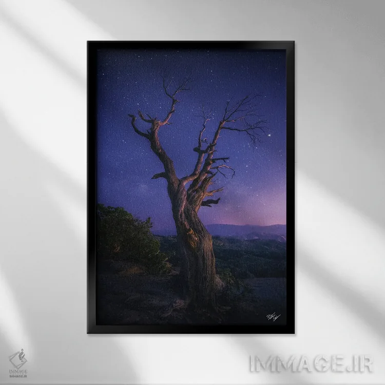 تابلو دکوراتیو فراتر رفتن اثر پیتر کسکن - نمای قابدار مشکی