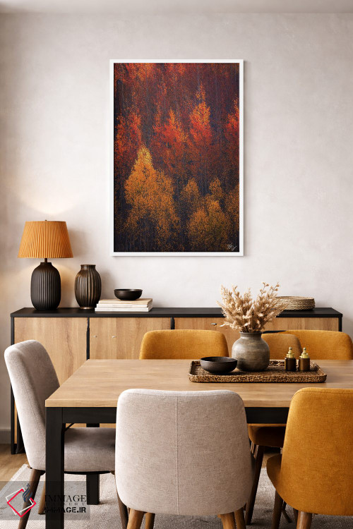 تابلو دکوراتیو شعله های پاییز اثر پیتر کسکن - D5W