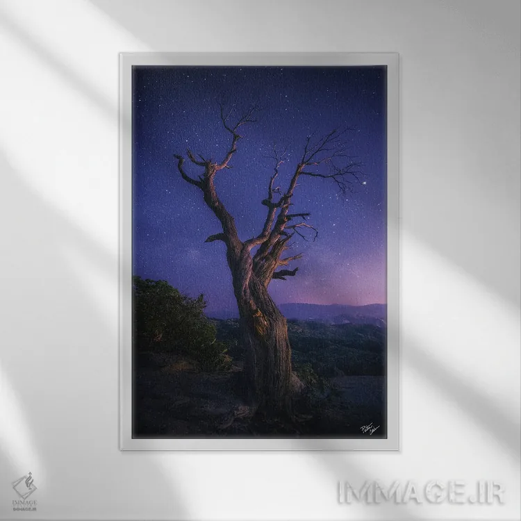 تابلو دکوراتیو فراتر رفتن اثر پیتر کسکن - نمای قابدار سفید