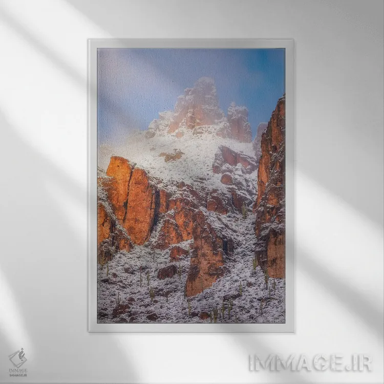 تابلو دکوراتیو آغازهای جدید اثر پیتر کسکن - نمای قابدار سفید