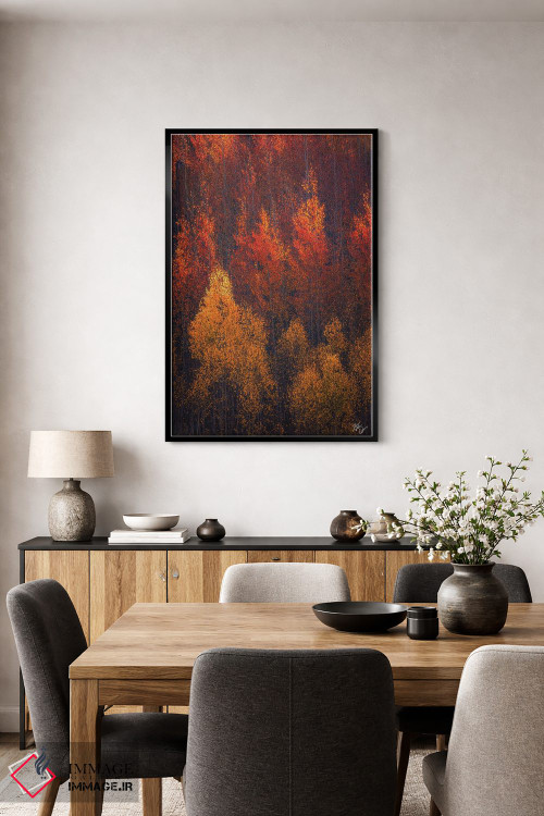 تابلو دکوراتیو شعله های پاییز اثر پیتر کسکن - D3B