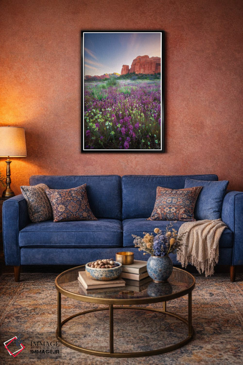 تابلو دکوراتیو چشمه سنگ قرمز اثر پیتر کسکن - D5B