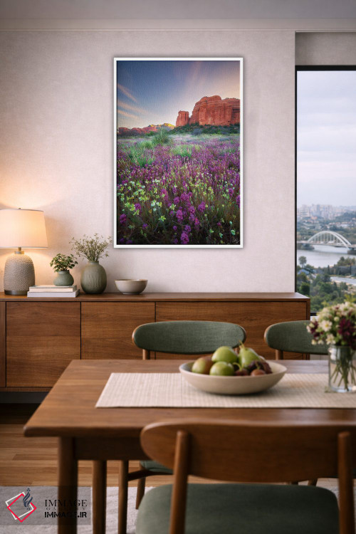 تابلو دکوراتیو چشمه سنگ قرمز اثر پیتر کسکن - D6W