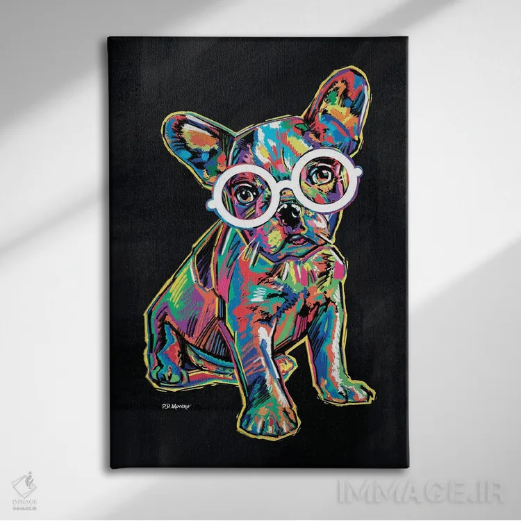 تابلو دکوراتیو فرانکی اثر پی.دی. مورنو - نمای روبهرو روی دیوار