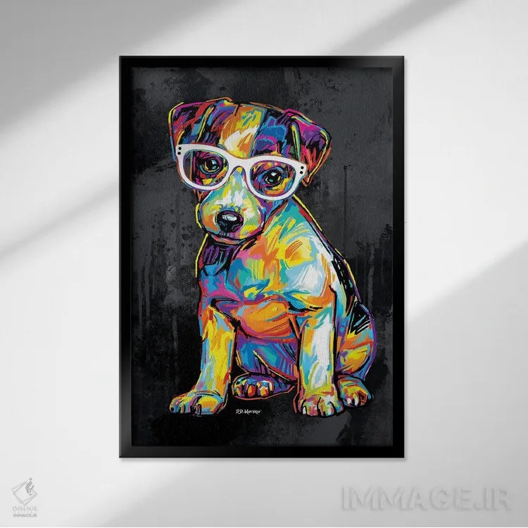 تابلو دکوراتیو جونیور اثر پی.دی. مورنو - نمای قابدار مشکی